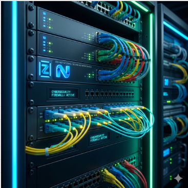 Server room rack and network planning